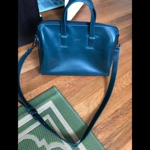 Matt & Nat teal crossbody satchel, great condition